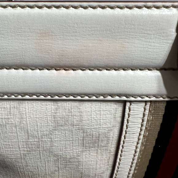 Gucci Bowling Bag - White with Red & Navy Interior. - Picture 15 of 15